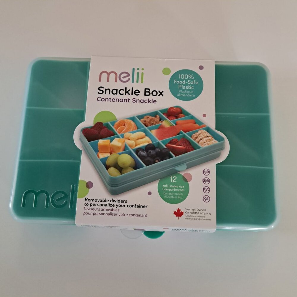 Melii Regular Divided Snackle Box, Food Storage Container 12 compartments New